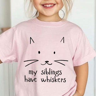 Camiseta Destaque de Gato Mínimo Cortado