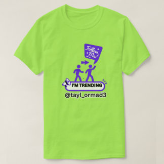 CAMISETA DESTAQUE! INFLUENCIADOR SOCIAL LIME VERDE UNISEX H