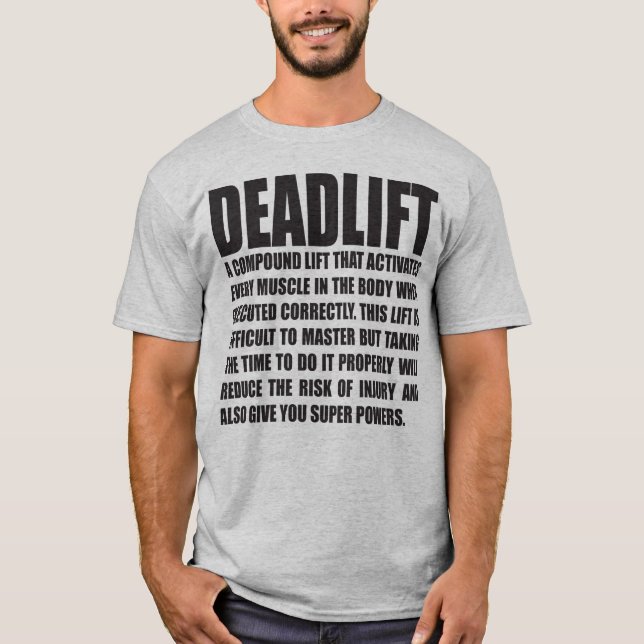 Camiseta Destaque - Motivação de Workout Engraçado (Frente)