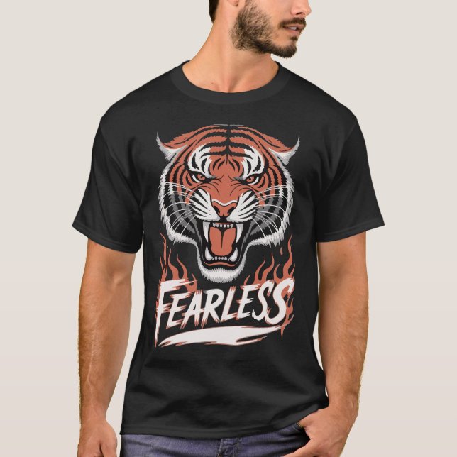 Camiseta Destemido Como um Tigre (Frente)