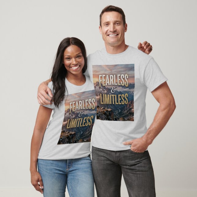 Camiseta Destemido e Ilimitado (Unissex)