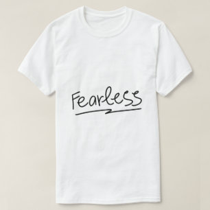 Camiseta Destemido – Tipografia Negrita de Empoderamento