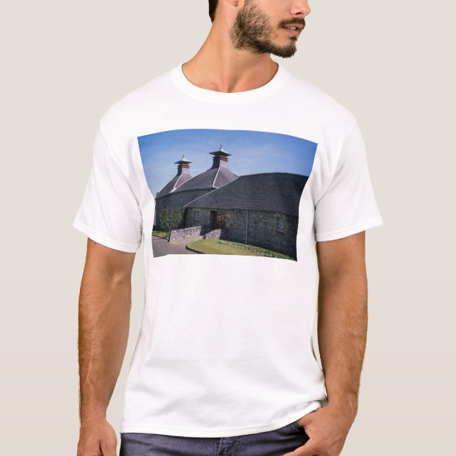 Camiseta Destilaria escocêsa do único malte (Frente)