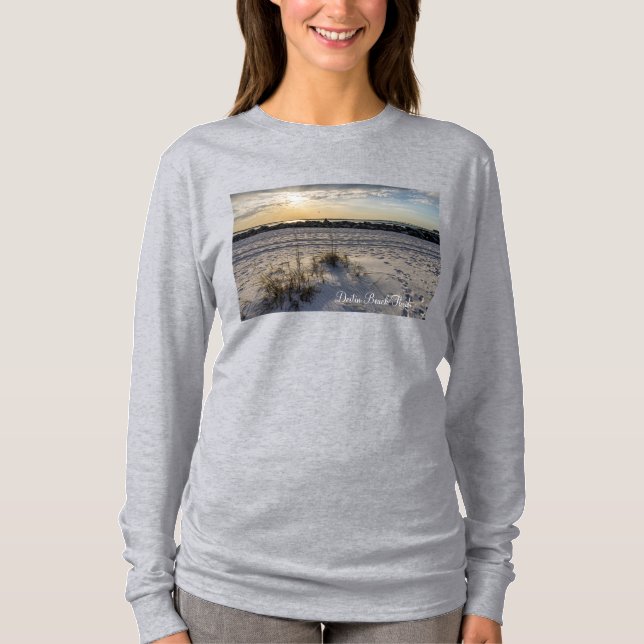 Camiseta Destin Beach Florida Jetty Suns Long Sleeve Tshirt (Frente)
