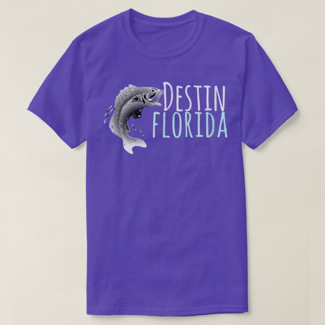 Camiseta Destin FL , Pesca Destin Florida Tee (Frente do Design)