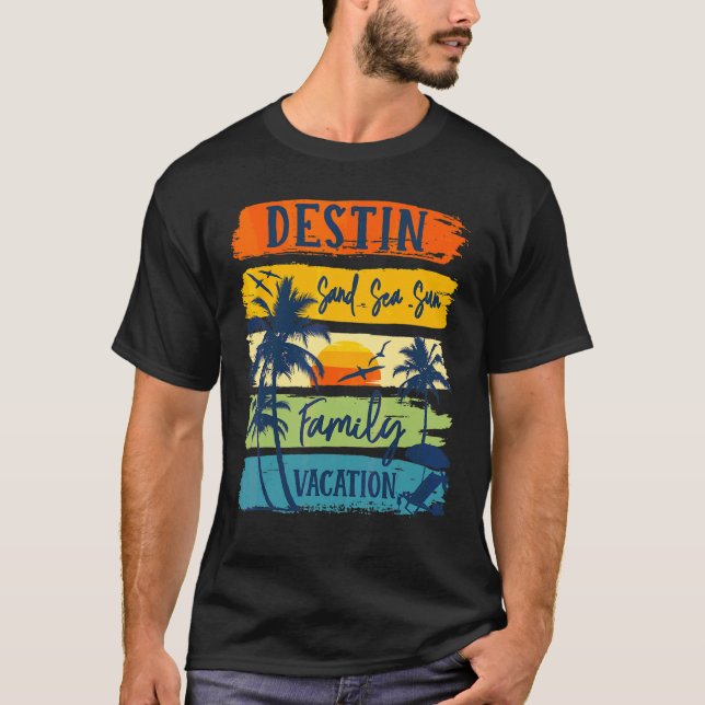 Camiseta Destin Florida 2022 Matching Family Summer Vacatio (Frente)