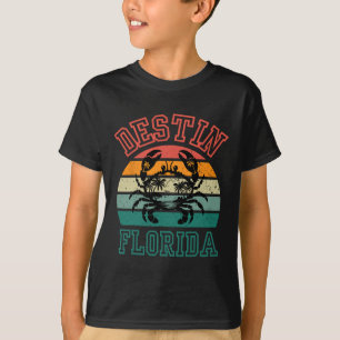 Camiseta Destin Flórida Fl Surf Retro Pôr do Sol Nós Cidade