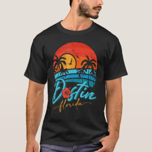 Camiseta Destin Florida Sunset Retro Summer VacBeach
