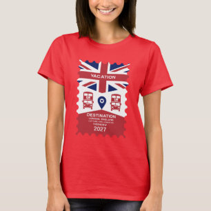 Camiseta Destino - Londres - Férias no Reino Unido