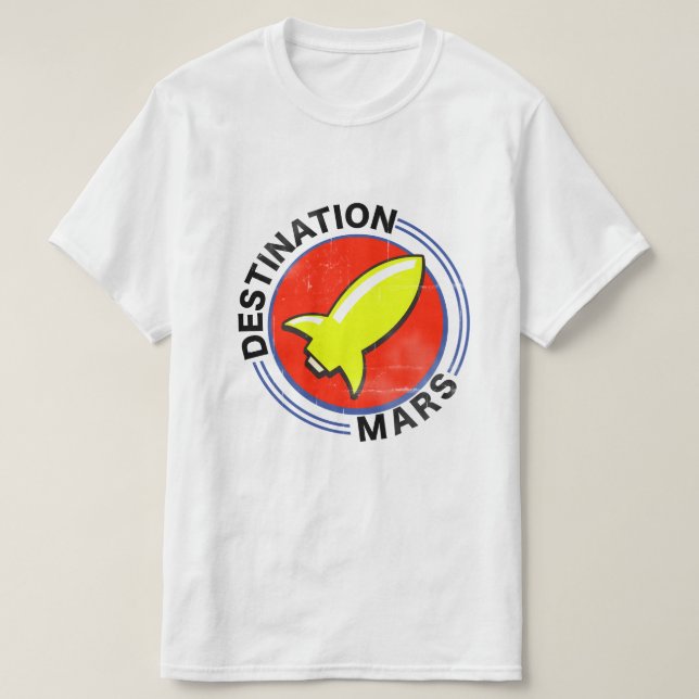 Camiseta Destino Marte (Frente do Design)