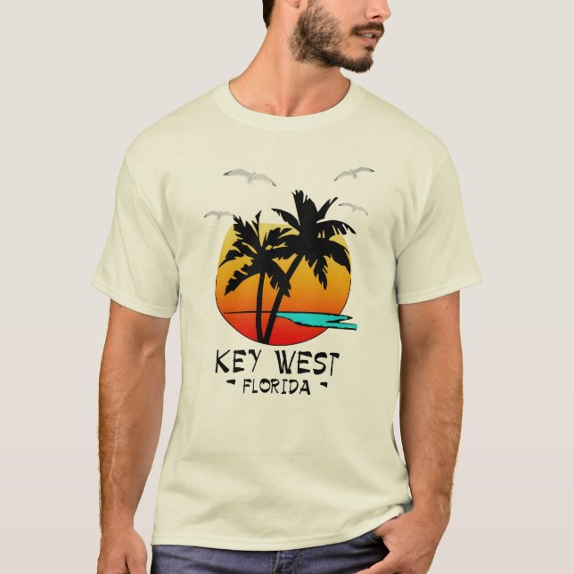 CAMISETA DESTINO TROPICAL DE KEY WEST FLORIDA (Frente)