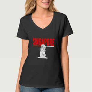 Camiseta Destino Turístico da Cidade de Singapura Lembrança