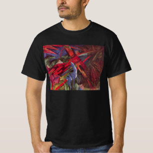 Camiseta Destinos Animais de Franz Marc, Arte Cubista Vinta