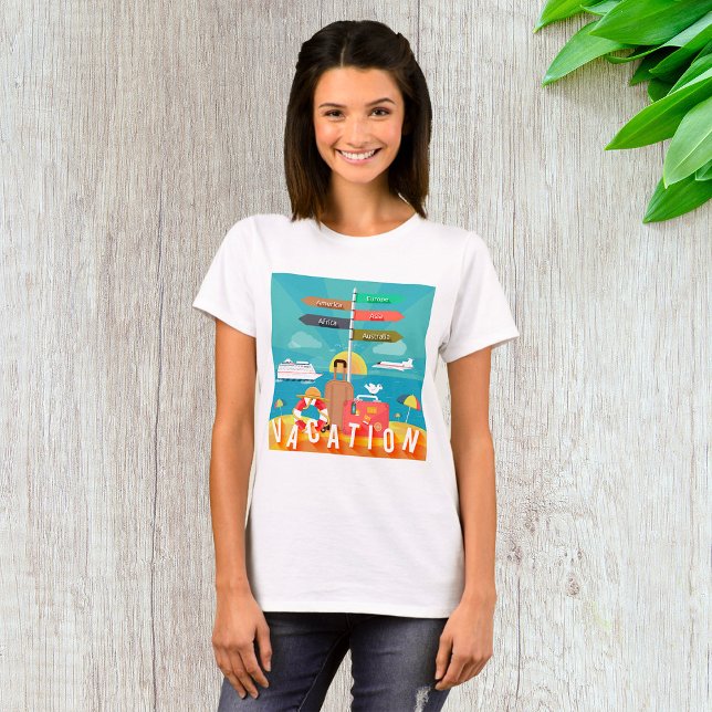 Camiseta Destinos de Férias (Criador carregado)