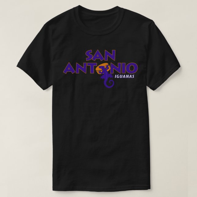 Camiseta Destituído San Antonio Iguanas CHL Hockey 1994 (Frente do Design)