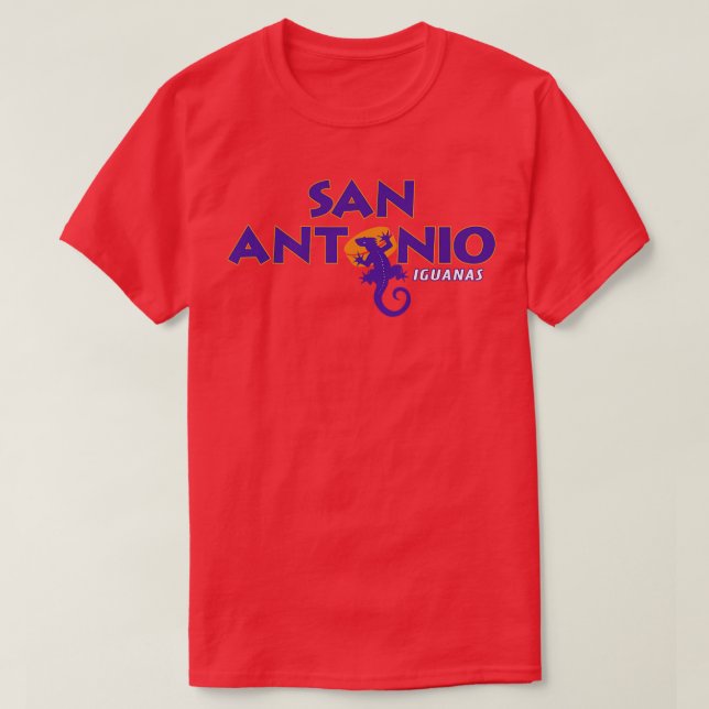 Camiseta Destituído San Antonio Iguanas CHL Hockey 1994 (Frente do Design)