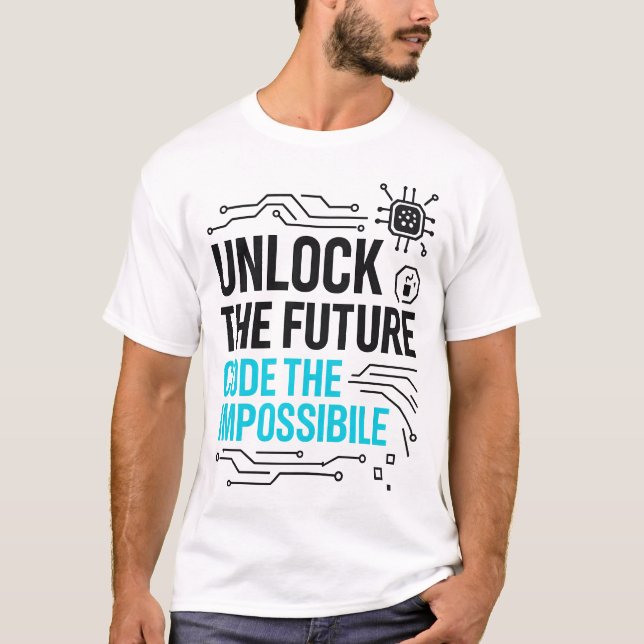 Camiseta Destrave o Código Futuro - Teto Impossível (Frente)