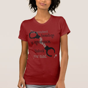 Camiseta Destrave o t-shirt das suas senhoras vermelhas da