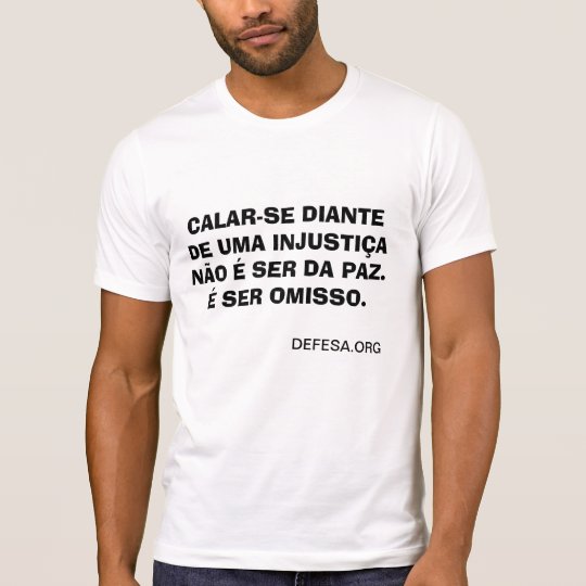Camiseta Destroyed : Injustiça e omissão