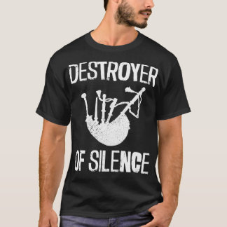 Camiseta Destroyer do silêncio bagpipa bagaço