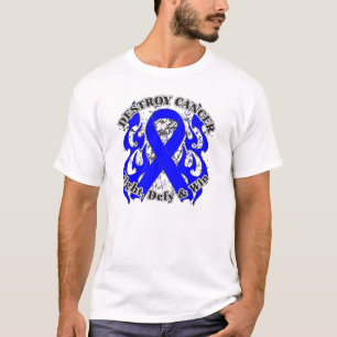 Camiseta Destrua o cancro do cólon