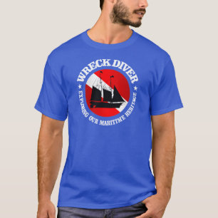 Camiseta Destrua o mergulhador (navio) (r)