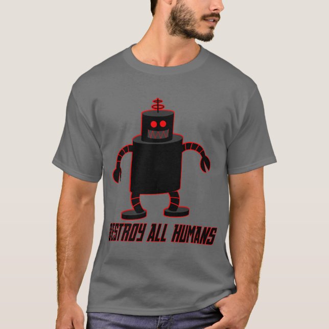 Camiseta Destrua todos os seres humanos (Frente)