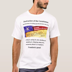 Camiseta Destruição da Constituição (luz)