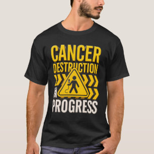 Camiseta Destruição Do cancer Em Curso Para Combater A Cami