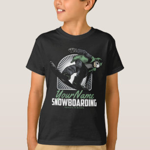 Camiseta Destruição Personalizada de Neve Snowboard 