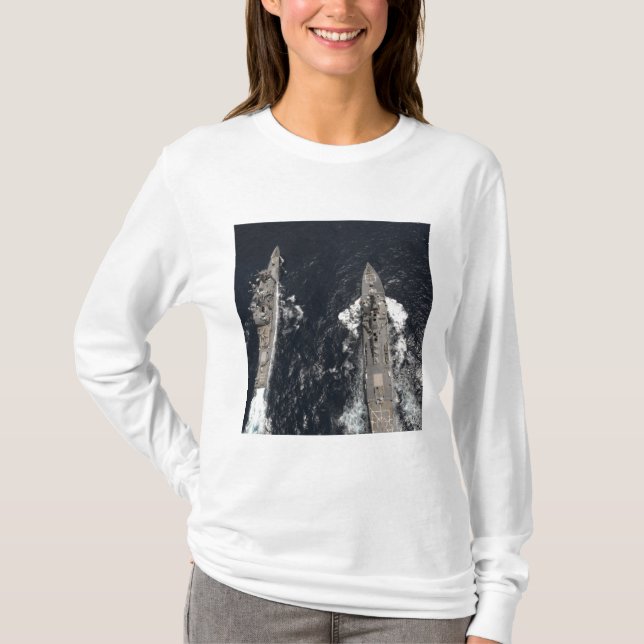 Camiseta Destruidor de mísseis guiados USS Gridley (Frente)