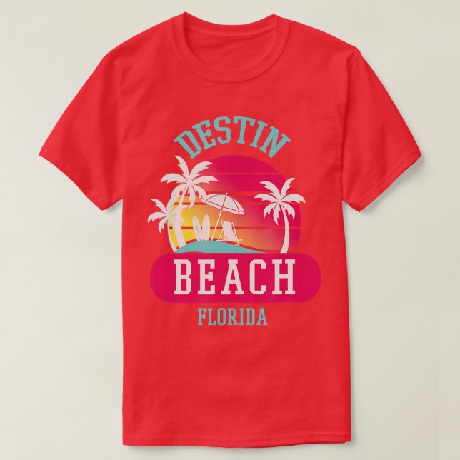Camiseta Destruin Beach Retro Sunset Men Kid No (Frente do Design)