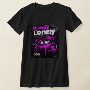 Camiseta Destruir Solitário essencial
