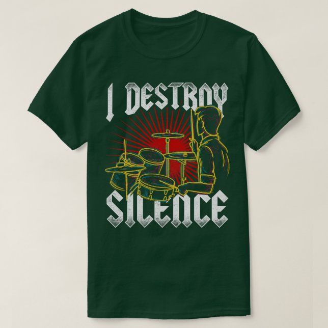 Camiseta Destruo os tambores de silêncio 1 (Frente do Design)