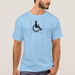Camiseta desvantagem acessível