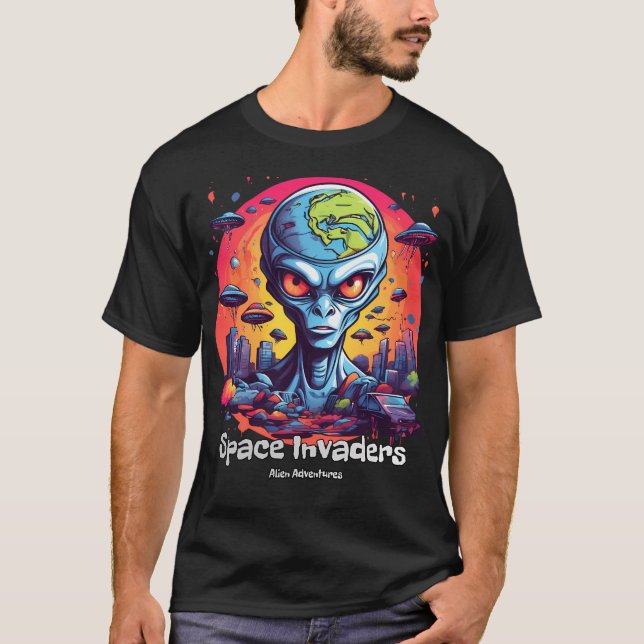 Camiseta Desvendando o Mistério dos Invasores Espaciais Ali (Frente)