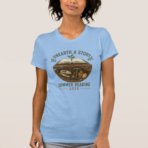 Camiseta Desvendar Uma História Paleontologia Leitura de Ve