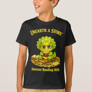 Camiseta Desvendar uma história triceratops dinossauro lend