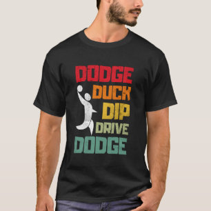 Camiseta Desviar Esquivar Mergulhar Desviar Jogador de Dodg