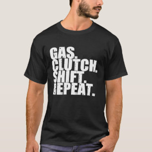 Camiseta Desvio da embreagem do gás Repetir os homens condu
