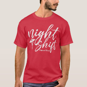 Camiseta Desvio noturno Diferente Stetoscope Nurs Engraçado