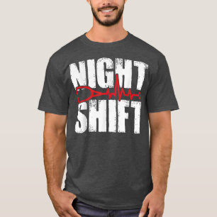 Camiseta Desvio noturno Diferente Stetoscope Nurs Engraçado
