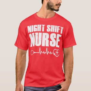 Camiseta Desvio noturno Diferente Stetoscope Nurs Engraçado