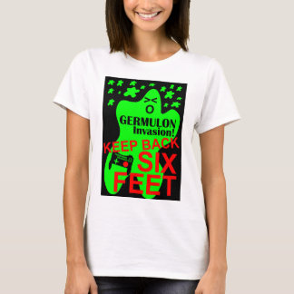 Camiseta Desvio Social do Jogo de Vídeo da Invasão de Germu
