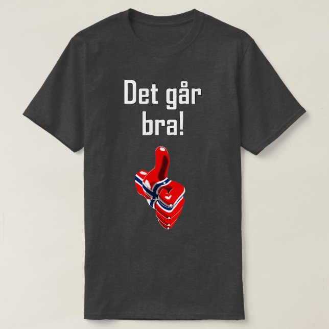 Camiseta Det Gar Bra (Frente do Design)