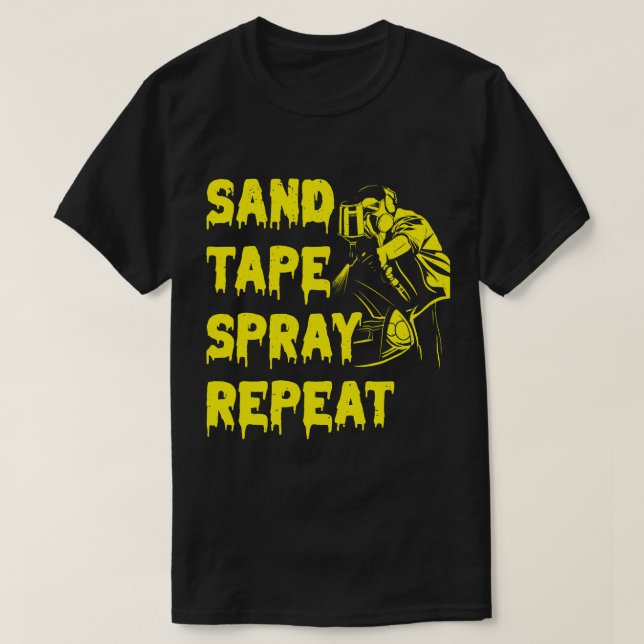 Camiseta Detai do Compartimento do Pintor Automático de Fre (Frente do Design)