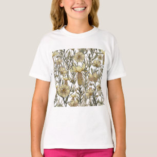 Camiseta Detailed Floral Pattern