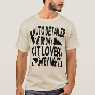 Camiseta Detalhador Automático do Lover de Gato