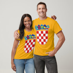 Camiseta Detalhe da brasão de Croatia