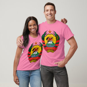 Camiseta Detalhe da brasão de Mozambique